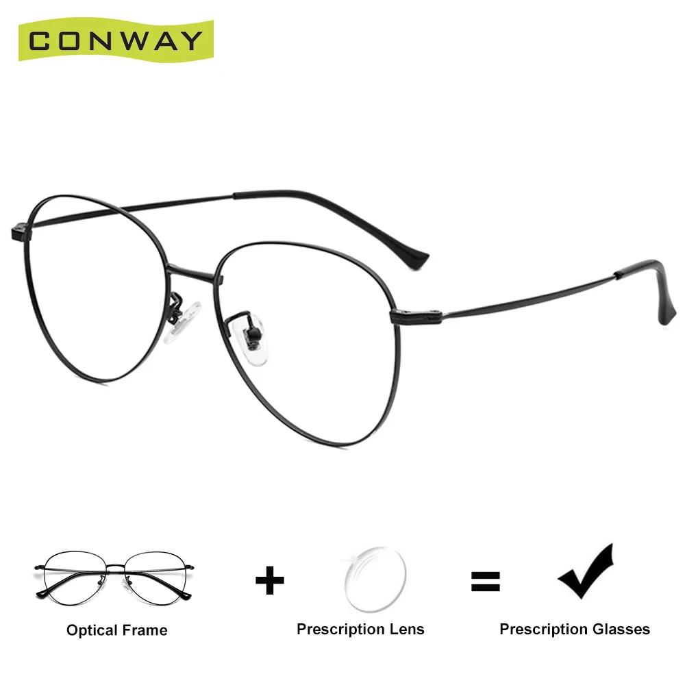 Conway Prescription Glasses Aviation Eyeglasses Customized Rx Lense with Single Vision Progressive Reading Glasses with Degree
Conway Prescription Glasses Aviation Eyeglasses Customized Rx Lense with Single Vision Progressive Reading Glasses with Degree