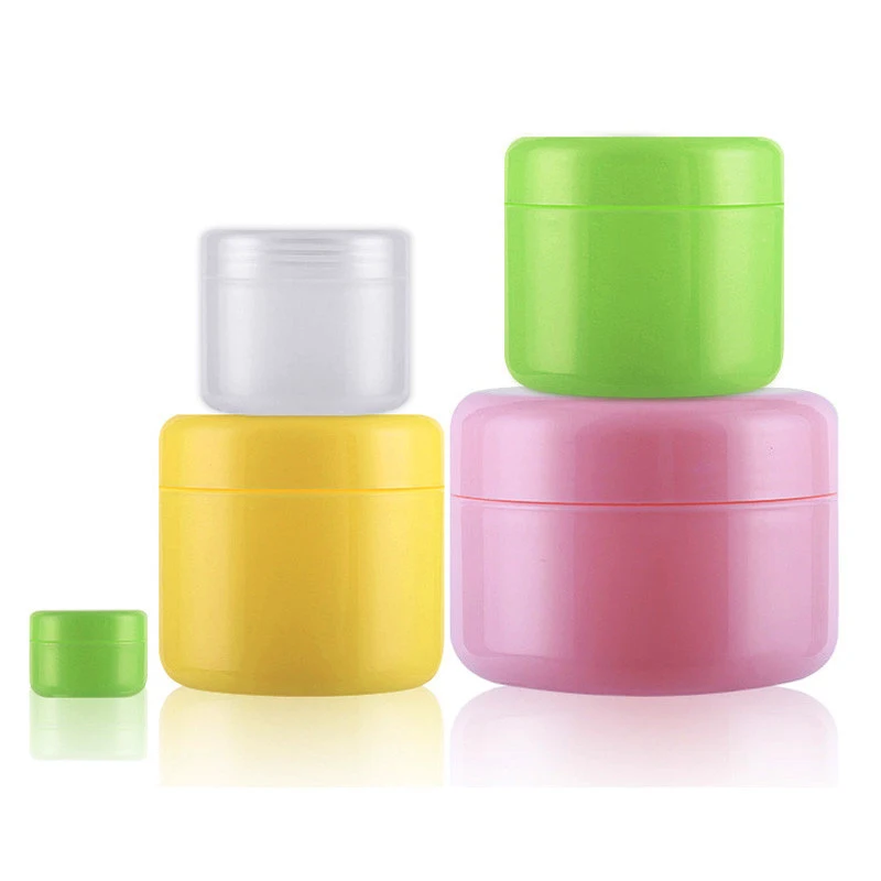 Travel Refillable Bottles 10/20/30/50/100/150g Face Cream Lotion Plastic Cosmetic Container Portable Empty Makeup Jar Pot 
Travel Refillable Bottles 10/20/30/50/100/150g Face Cream Lotion Plastic Cosmetic Container Portable Empty Makeup Jar Pot