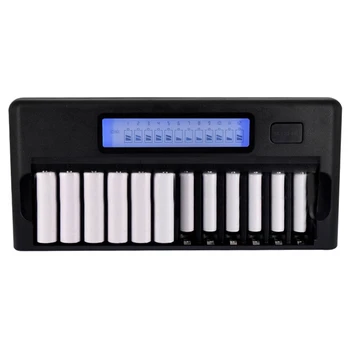 HFES Intelligent Battery Charger Lcd Display Speedy Smart Charger 12 Battery Slots For 1.2V Ni-Mh Ni-Cd Aaa Aa Batteries(Eu Plug
HFES Intelligent Battery Charger Lcd Display Speedy Smart Charger 12 Battery Slots For 1.2V Ni-Mh Ni-Cd Aaa Aa Batteries(Eu Plug