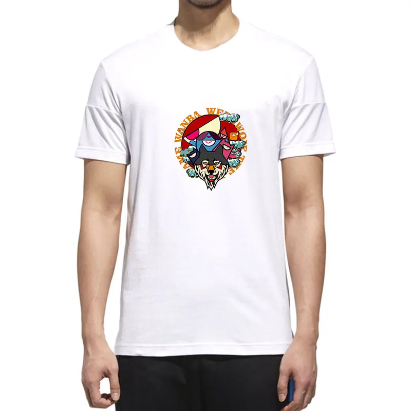 MOUNTSHARP Funny Tshirt Men Werewolf Badge Print O-Neck Casual Polyester Knitted Short Sleeve Sweatshirt Harajuku Clothes
MOUNTSHARP Funny Tshirt Men Werewolf Badge Print O-Neck Casual Polyester Knitted Short Sleeve Sweatshirt Harajuku Clothes