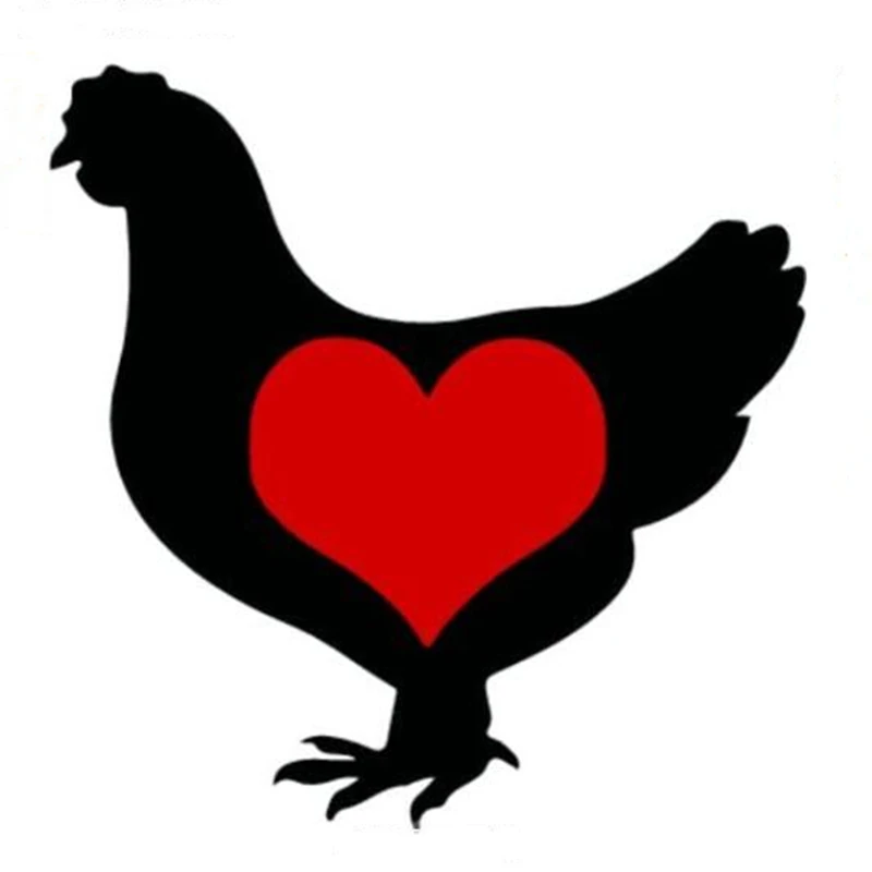 DAWASARU Chicken Decal Outline Heart-shaped Chicken Vinyl Sticker /Cover Scratch/ Decoration Creative Car Sticker Custom 11*11CM
DAWASARU Chicken Decal Outline Heart-shaped Chicken Vinyl Sticker /Cover Scratch/ Decoration Creative Car Sticker Custom 11*11CM