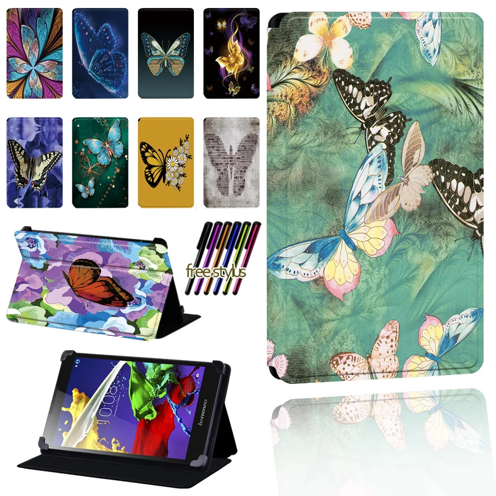 Butterfly Pattern Case for Lenovo Tab 2 A7 / A8 / A10-70 / Tab 3 / Tab 4 Tablet Pu Leather Foldable Scratch Resistant Case Shell
Butterfly Pattern Case for Lenovo Tab 2 A7 / A8 / A10-70 / Tab 3 / Tab 4 Tablet Pu Leather Foldable Scratch Resistant Case Shell