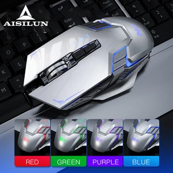 Wireless Gaming Mouse Ergonomic 7 Button 1600DPI Rechargeable Computer Gamer Mice Silent mute Mause with Backlight for PC laptop
Wireless Gaming Mouse Ergonomic 7 Button 1600DPI Rechargeable Computer Gamer Mice Silent mute Mause with Backlight for PC laptop