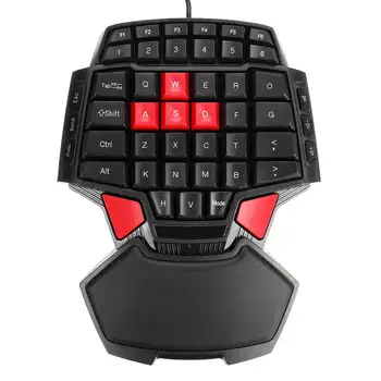 Single Hand Gaming Keyboard Portable Mini USB Wired Keypad for PS4 PC Gamer Ergonomic Keyboard One-handed PC Laptop
Single Hand Gaming Keyboard Portable Mini USB Wired Keypad for PS4 PC Gamer Ergonomic Keyboard One-handed PC Laptop