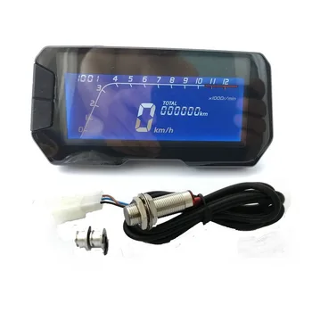 Moving Blue Screen LCD Instrument for Motorcycle with Speed Adjustable 1-6 Rotational Speed Water Temperature and Oil Meter 
Moving Blue Screen LCD Instrument for Motorcycle with Speed Adjustable 1-6 Rotational Speed Water Temperature and Oil Meter