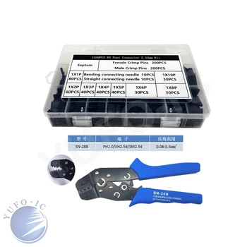 1550pcs 2.54mm DuPont shell kit 1*1 2/3/4/5/6/8/10 & header strip wire Jumper Connector cap crimp Terminal male&female pliers
1550pcs 2.54mm DuPont shell kit 1*1 2/3/4/5/6/8/10 & header strip wire Jumper Connector cap crimp Terminal male&female pliers