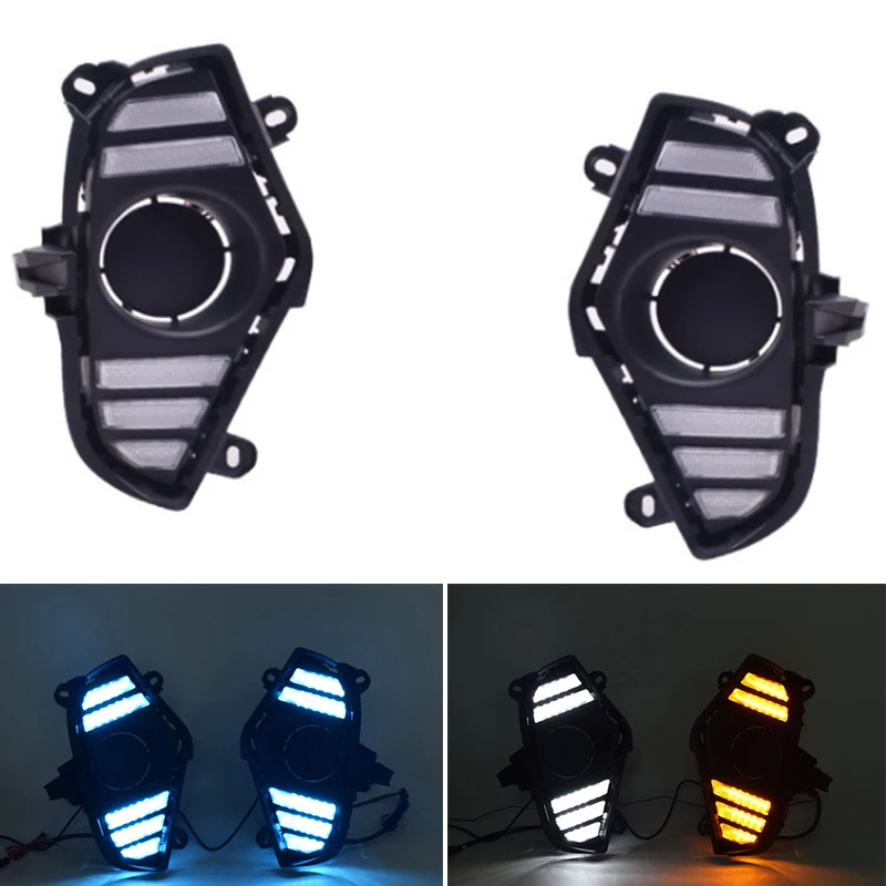2Pcs 3 Colors Auto DRL 12V LED Daytime Running Light Turn Signal Day Light for Toyota RAV4 5th 2019 2020
2Pcs 3 Colors Auto DRL 12V LED Daytime Running Light Turn Signal Day Light for Toyota RAV4 5th 2019 2020