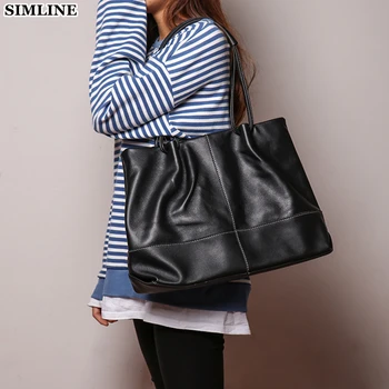 SIMLNE Genuine Leather Handbag For Women Female Vintage Designer Soft Cowhide Large Capacity Tote Handbags Shoulder Bag Ladies
SIMLNE Genuine Leather Handbag For Women Female Vintage Designer Soft Cowhide Large Capacity Tote Handbags Shoulder Bag Ladies