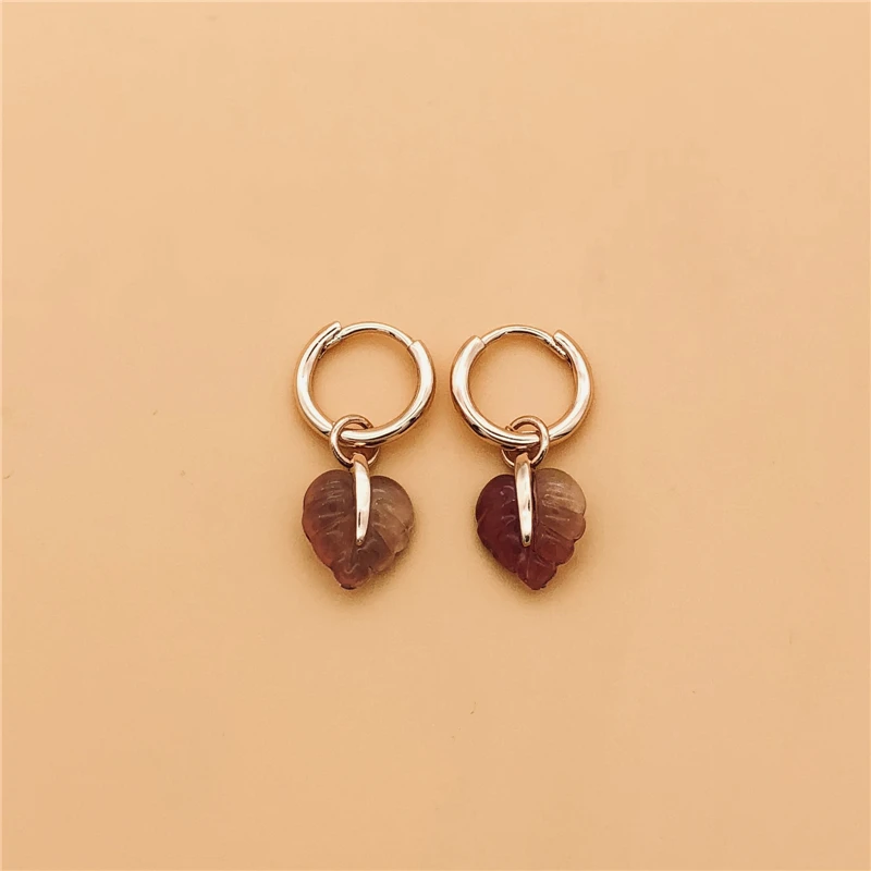 Cefuny Original 925 Sterling Silver Pink Murano Glass Leaf Hoop Earrings with Pink Glass Dangles Autumn Style Jewelry Collection
Cefuny Original 925 Sterling Silver Pink Murano Glass Leaf Hoop Earrings with Pink Glass Dangles Autumn Style Jewelry Collection
