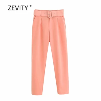 New Women fashion solid color high waist sashes straight pants femme zipper fly casual Trousers office ladies chic pants P873
New Women fashion solid color high waist sashes straight pants femme zipper fly casual Trousers office ladies chic pants P873