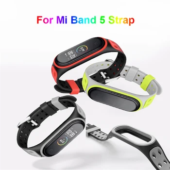 NEW Multiple Two-color For Mi Band 5 Strap Sports Silicone Strap Two-tone Reverse Buckle Strap For Mi Band 5 Correa Accessories
NEW Multiple Two-color For Mi Band 5 Strap Sports Silicone Strap Two-tone Reverse Buckle Strap For Mi Band 5 Correa Accessories