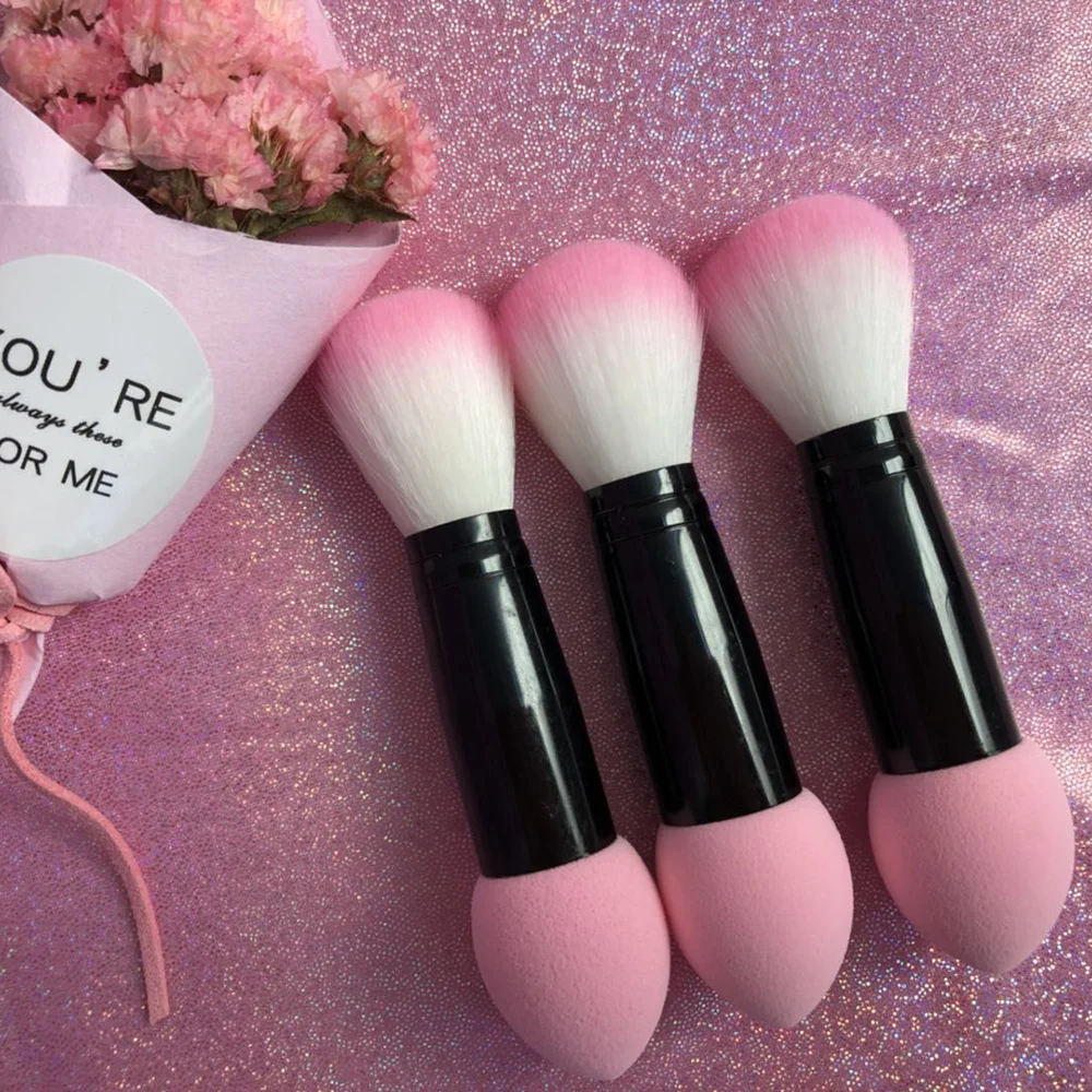 Hot Sale 1pc Professional blusher brush Nylon Make up Brushes Two Head Metal Cosmetic Tools with Sponge
Hot Sale 1pc Professional blusher brush Nylon Make up Brushes Two Head Metal Cosmetic Tools with Sponge