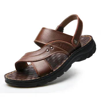 2020 Summer Shoes Men Beach Sandals Genuine Leather Thick Sole Men Sandals Non-slip Male Holiday Shoes A1233
2020 Summer Shoes Men Beach Sandals Genuine Leather Thick Sole Men Sandals Non-slip Male Holiday Shoes A1233