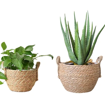 Handmade Natural Seagrass Planter Basket with Plastic Liner Indoor Outdoor Garden Decoration Plants Flower Pots
Handmade Natural Seagrass Planter Basket with Plastic Liner Indoor Outdoor Garden Decoration Plants Flower Pots
