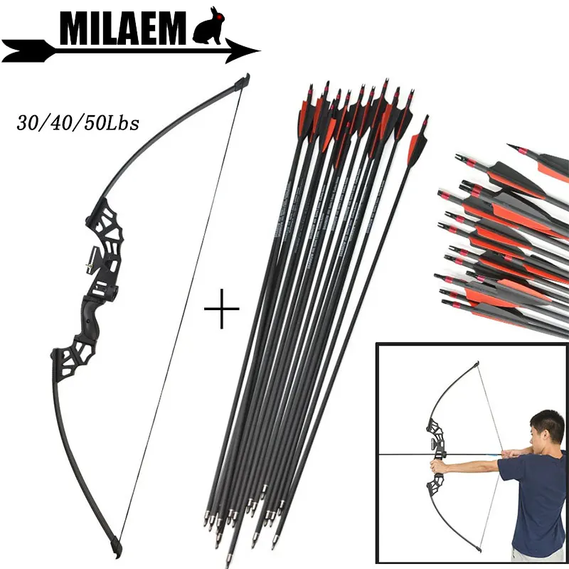 30/40/50lbs Archery Straight Bow With 6pcs Fiberglass Arrow Recurve Bow With Bow Sight Arrow Rest Shooting Hunting Accessories
30/40/50lbs Archery Straight Bow With 6pcs Fiberglass Arrow Recurve Bow With Bow Sight Arrow Rest Shooting Hunting Accessories