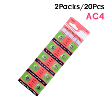 Cell Coin Alkaline Battery 20Pcs/Pack 1.55V AG4 LR626 377A SR626 LR66 177 CX66W For Electronic Instruments Button Batteries 
Cell Coin Alkaline Battery 20Pcs/Pack 1.55V AG4 LR626 377A SR626 LR66 177 CX66W For Electronic Instruments Button Batteries