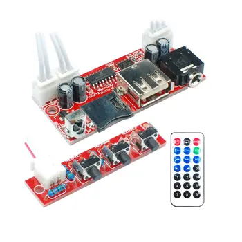 Usb U-disk T-flash Sd Card Micro Decoder Mp3 Player Mp3 Wav Remote Control Repeat Function WM-031N Mp3 Decoder Board
Usb U-disk T-flash Sd Card Micro Decoder Mp3 Player Mp3 Wav Remote Control Repeat Function WM-031N Mp3 Decoder Board