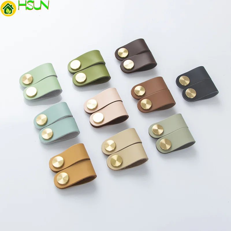 First layer cowhide 13 color Nordic clothes cabinet door shoe cabinet door leather handle light luxury copper drawer leather
First layer cowhide 13 color Nordic clothes cabinet door shoe cabinet door leather handle light luxury copper drawer leather