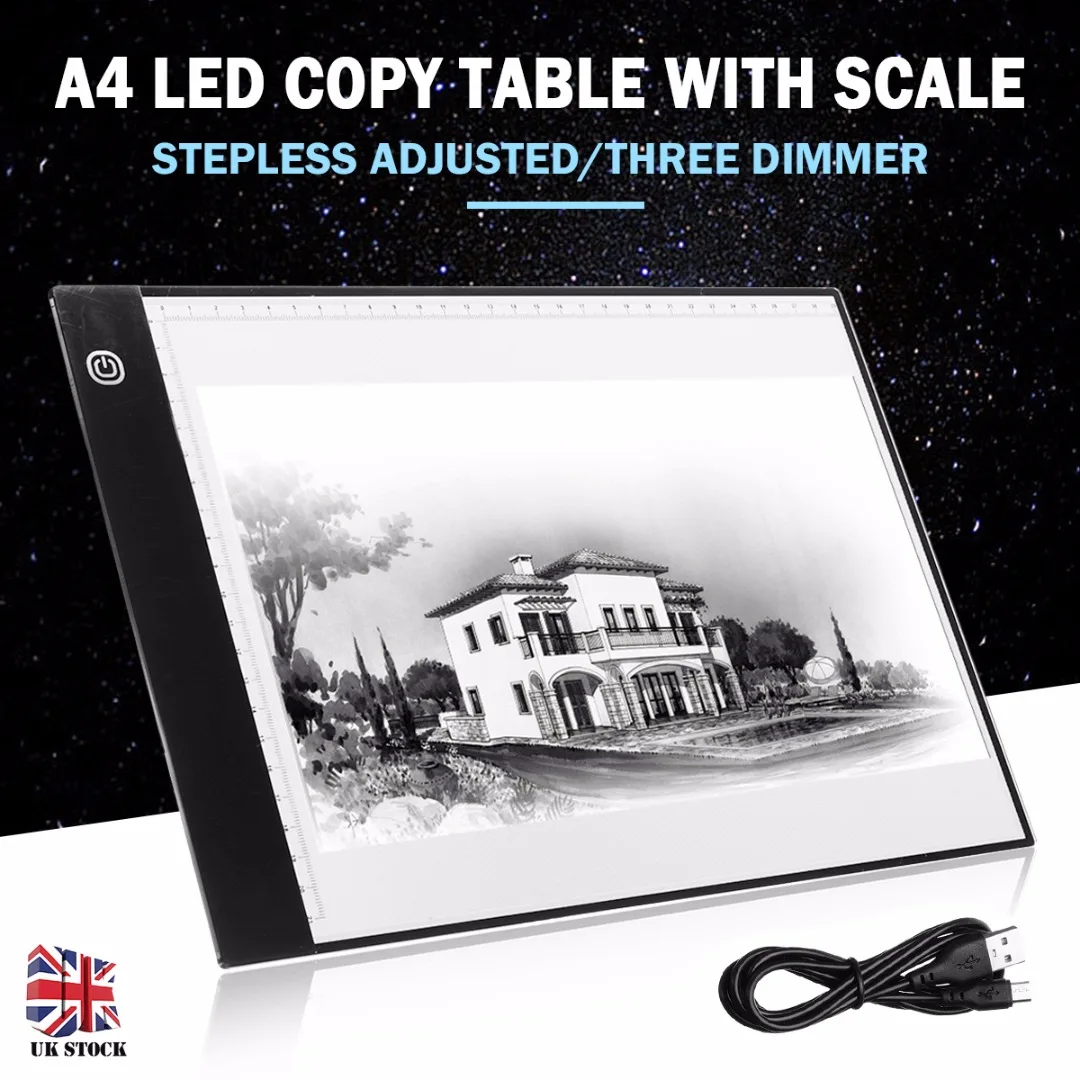 Electronics Writing Tablet 1pc A3 A4 Graphics Tablet LED Drawing Tablet Art Stencil Drawing Board Light Box Tracing Table Pad
Electronics Writing Tablet 1pc A3 A4 Graphics Tablet LED Drawing Tablet Art Stencil Drawing Board Light Box Tracing Table Pad
