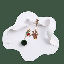New Trendy Christmas Tree Bells Elk Earrings for Women Hairball Asymmetry Drop Earrings Party Jewelry Christmas Gifts 
New Trendy Christmas Tree Bells Elk Earrings for Women Hairball Asymmetry Drop Earrings Party Jewelry Christmas Gifts