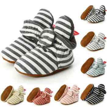 0-18M Toddler Newborn Baby Boy Girl Crib Shoes Autumn Winter Warm Cotton Shoes Striped Casual Shoes For Infant Baby
0-18M Toddler Newborn Baby Boy Girl Crib Shoes Autumn Winter Warm Cotton Shoes Striped Casual Shoes For Infant Baby