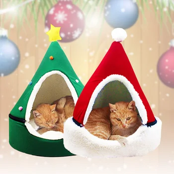 Cat Tent Cave Bed House Winter Warm Comfortable Triangular Christmas Pets House PI669
Cat Tent Cave Bed House Winter Warm Comfortable Triangular Christmas Pets House PI669
