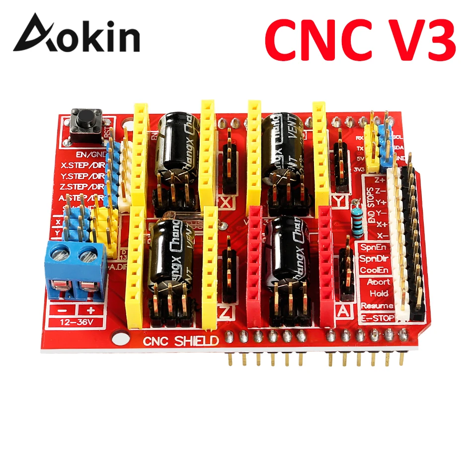 CNC Shield V4 V3 Engraver 3D Printer CNC Shield Expansion Board A4988 Driver for Arduino Shield CNC V3
CNC Shield V4 V3 Engraver 3D Printer CNC Shield Expansion Board A4988 Driver for Arduino Shield CNC V3