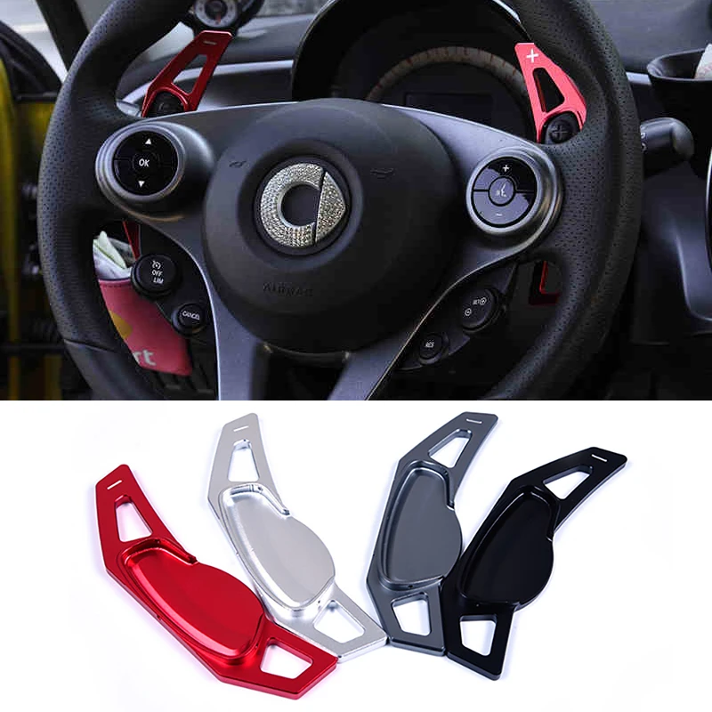 2 pcs Aluminum alloy steering wheel shifting paddles for Mercedes Smart Fortwo Forfour 453 451 car accessories car modification
2 pcs Aluminum alloy steering wheel shifting paddles for Mercedes Smart Fortwo Forfour 453 451 car accessories car modification