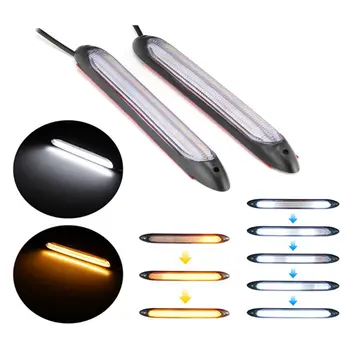 2pcs Universal Car LED Daytime Running Light Waterproof Headlight Strip Flow Turn Signal DRL Light
2pcs Universal Car LED Daytime Running Light Waterproof Headlight Strip Flow Turn Signal DRL Light