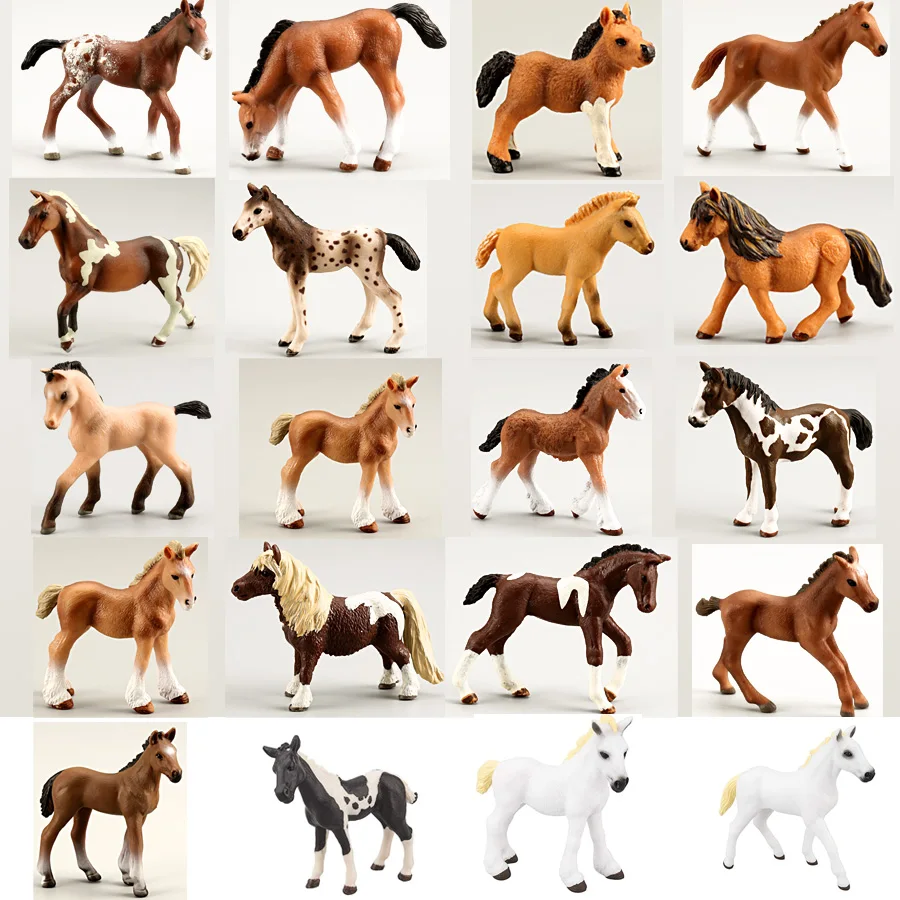 Realistic Horse Pony Figurines Set,Foal Animal Figures Detailed Miniature Toy Horses Christmas Birthday Gift Cake Topper for Kid
Realistic Horse Pony Figurines Set,Foal Animal Figures Detailed Miniature Toy Horses Christmas Birthday Gift Cake Topper for Kid