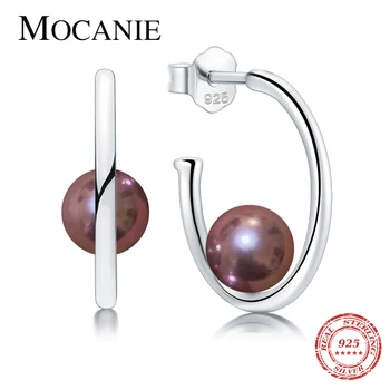 Mocanie Purple Big Pearl Letter C-Shape Stud Earring for Women 925 Sterling Silver Hyperbole Style Earring Fine Jewelry Gift
Mocanie Purple Big Pearl Letter C-Shape Stud Earring for Women 925 Sterling Silver Hyperbole Style Earring Fine Jewelry Gift