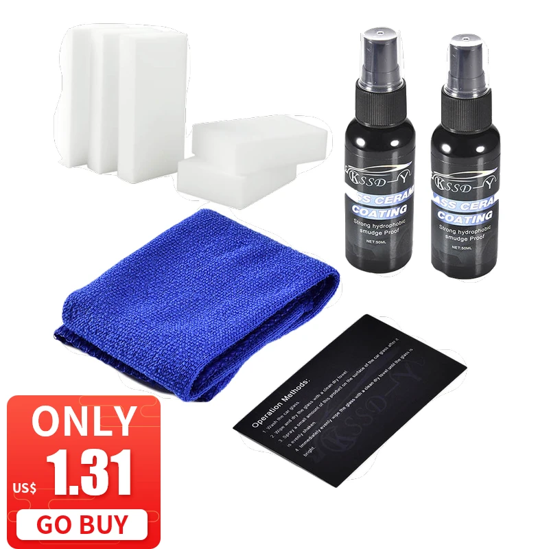 KKMOON 2pcs Car Front Windshield Anti-Rain Agent Auto Glass Coating Repellent Agent Rear-View Mirror Repellent Agent with sponge
KKMOON 2pcs Car Front Windshield Anti-Rain Agent Auto Glass Coating Repellent Agent Rear-View Mirror Repellent Agent with sponge
