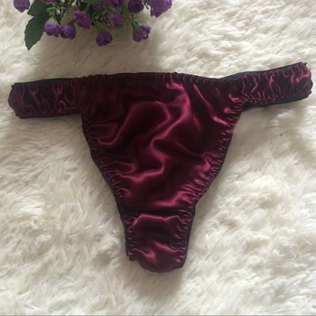 Men's Silk Briefs Sexy Soft Briefs Thong T Panties Solid Color Comfortable Breathable Summer Male Underpants
Men's Silk Briefs Sexy Soft Briefs Thong T Panties Solid Color Comfortable Breathable Summer Male Underpants