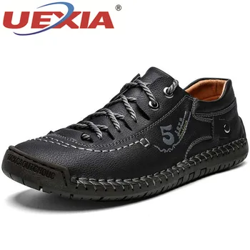 UEXIA 2020 New Cow Leather Outdoor Handmade Shoes Men Breathable Sneakers Walking Casual Shoes Loafers Flats Moccasins Footwear
UEXIA 2020 New Cow Leather Outdoor Handmade Shoes Men Breathable Sneakers Walking Casual Shoes Loafers Flats Moccasins Footwear