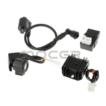 Ignition Coil with CDI Box Regulator Rectifier Relay for 150cc-250cc ATV Quad Motorcycle Electronic Accessory
Ignition Coil with CDI Box Regulator Rectifier Relay for 150cc-250cc ATV Quad Motorcycle Electronic Accessory