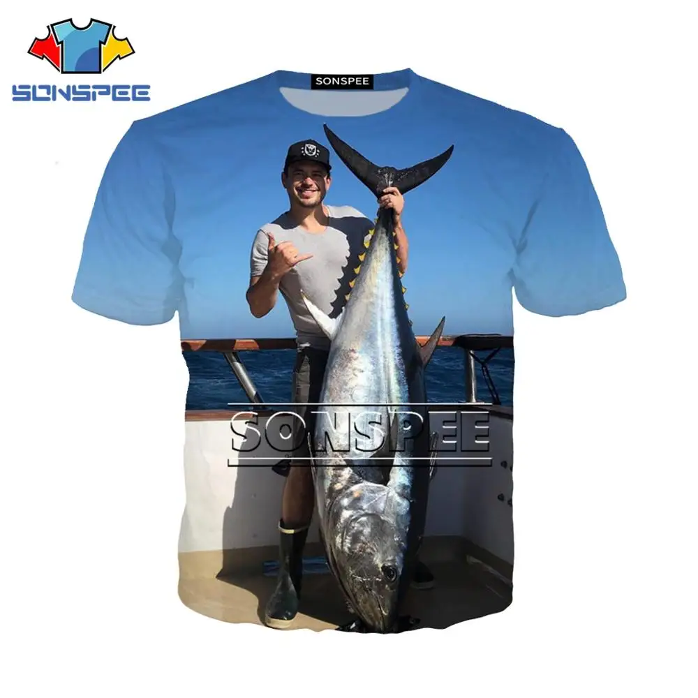Most Popular Fishing Rod pole 3D tuna garrupa Funny Men T Shirt Summer Fish Print Short Sleeve O-neck T-shirt g2
Most Popular Fishing Rod pole 3D tuna garrupa Funny Men T Shirt Summer Fish Print Short Sleeve O-neck T-shirt g2