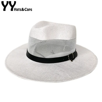 YY Breathable Mesh Panama Men Summer Sun Visor Hats Outdoor Trip Fishing Caps Windproof Wide Rope Wide Brim Jazz Cap CM19034
YY Breathable Mesh Panama Men Summer Sun Visor Hats Outdoor Trip Fishing Caps Windproof Wide Rope Wide Brim Jazz Cap CM19034