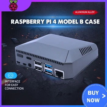 Raspberry Pi 4 Model B Case Aluminum Metal ABS Box Shell GPIO Breadboard Case With Cooling Fan For Raspberry Pi 4 B Modle
Raspberry Pi 4 Model B Case Aluminum Metal ABS Box Shell GPIO Breadboard Case With Cooling Fan For Raspberry Pi 4 B Modle