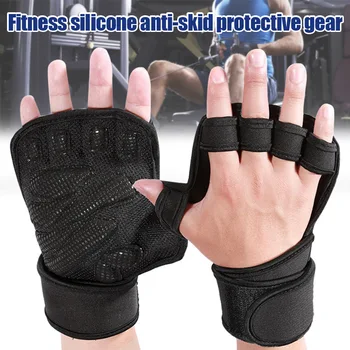 1 Pair Ventilated Weight Lifting Gloves with Built-In Wrist Wraps Full Palms Protecting Extra Grip MSU88
1 Pair Ventilated Weight Lifting Gloves with Built-In Wrist Wraps Full Palms Protecting Extra Grip MSU88