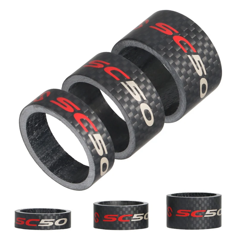 3Pcs/set Full Carbon Bicycle Front Fork Washer Front Headset Spacers 10/15/20mm Carbon Fiber 3.2mm Reinforced Type Washers
3Pcs/set Full Carbon Bicycle Front Fork Washer Front Headset Spacers 10/15/20mm Carbon Fiber 3.2mm Reinforced Type Washers