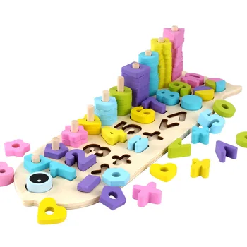 Wooden Fish-shaped Three-in-one Digital Plus and Minus Logarithmic Board Children's Early Education Cognitive Intelligence Toys
Wooden Fish-shaped Three-in-one Digital Plus and Minus Logarithmic Board Children's Early Education Cognitive Intelligence Toys