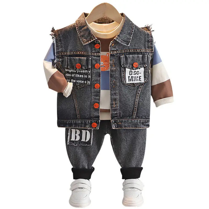 Baby Boys Girls Denim Clothes Set Spring Cotton Jeans Vest + Jeans Pants For Boys Girls Sport Children Clothing Suits For 1 To 5
Baby Boys Girls Denim Clothes Set Spring Cotton Jeans Vest + Jeans Pants For Boys Girls Sport Children Clothing Suits For 1 To 5