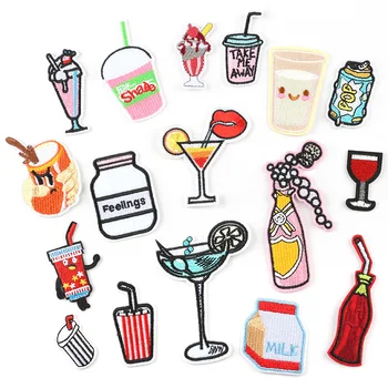 Summer Soft Drink Juice Milk Beverage Motif Fashion Embroidery Sticker Sew on Iron on Patch for Clothing Appliques Accessories
Summer Soft Drink Juice Milk Beverage Motif Fashion Embroidery Sticker Sew on Iron on Patch for Clothing Appliques Accessories