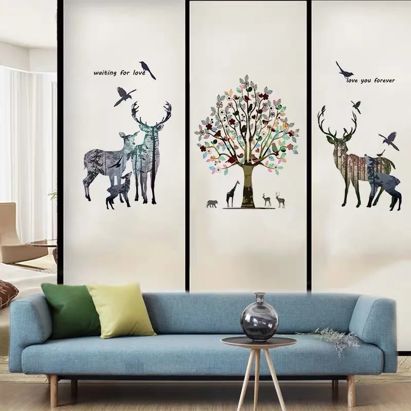 Customized Decorative Privacy Film Window Film Tree Deer Stained Static Glass Sticker PVC Kitchen Bedroom Office Door Home Decor
Customized Decorative Privacy Film Window Film Tree Deer Stained Static Glass Sticker PVC Kitchen Bedroom Office Door Home Decor