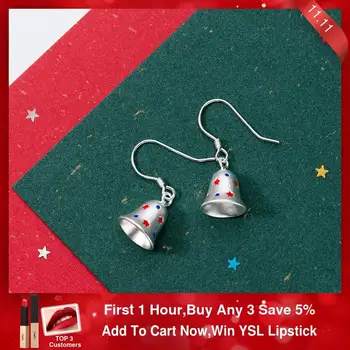 Christmas Bell Earrings Silver 925 Jewelry Vintage Pendientes Minimalism Charm Earrings for Women Oorbellen Christmas Gift
Christmas Bell Earrings Silver 925 Jewelry Vintage Pendientes Minimalism Charm Earrings for Women Oorbellen Christmas Gift