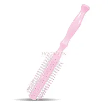 

style comb Curly hair comb cylinder roll comb plastic hair comb drum round comb inside buckle blowing style straight hair home