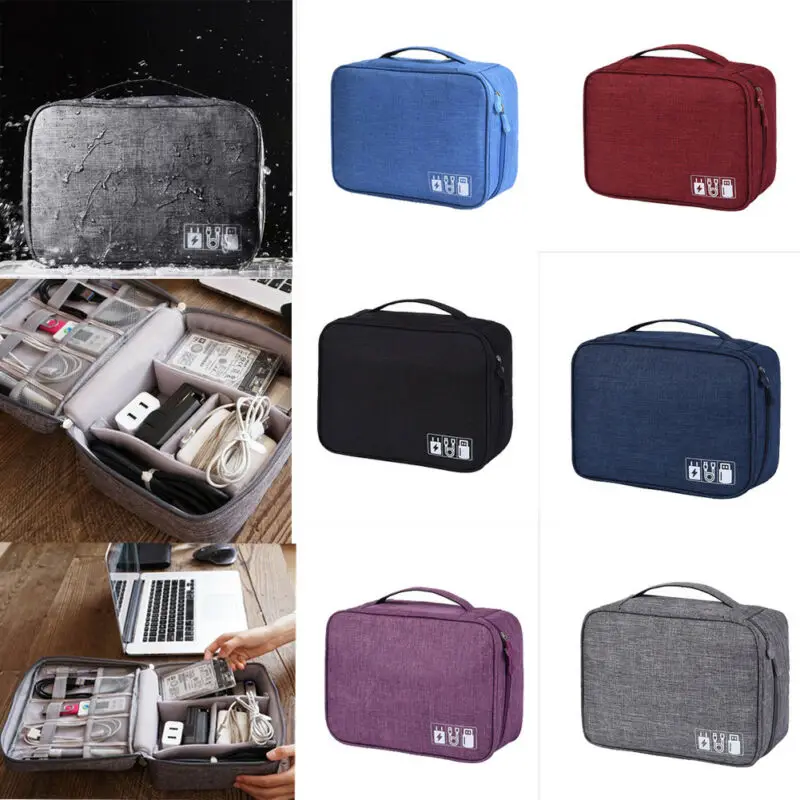 Waterproof Travel Storage Bag Electronics USB Charger Case Data Cable Organizer
Waterproof Travel Storage Bag Electronics USB Charger Case Data Cable Organizer