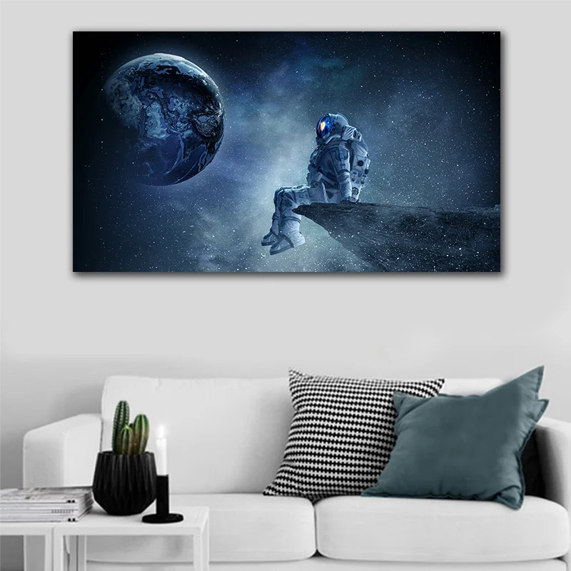 GoldLife Nordic Sci-fi Space Planet Canvas Painting Man Wall Art Canvas Poster Print Painting Landscape Wall Pictures for Livi 
GoldLife Nordic Sci-fi Space Planet Canvas Painting Man Wall Art Canvas Poster Print Painting Landscape Wall Pictures for Livi