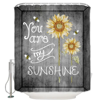 Idyllic Sunflower Bee Marble Background Waterproof Shower Curtain Home Decoration Shower Curtain Bathroom Accessories
Idyllic Sunflower Bee Marble Background Waterproof Shower Curtain Home Decoration Shower Curtain Bathroom Accessories