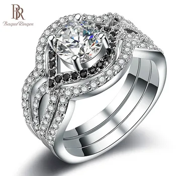 Bague Ringen Finger Rings 100% 925 Sterling Silver Ring Round Shape AAA Cubic Zircon Forever Wedding Ring Jewelry Size 6-10
Bague Ringen Finger Rings 100% 925 Sterling Silver Ring Round Shape AAA Cubic Zircon Forever Wedding Ring Jewelry Size 6-10